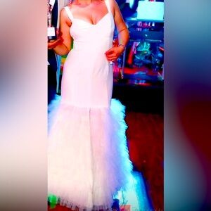 Custom made anniversary white dress